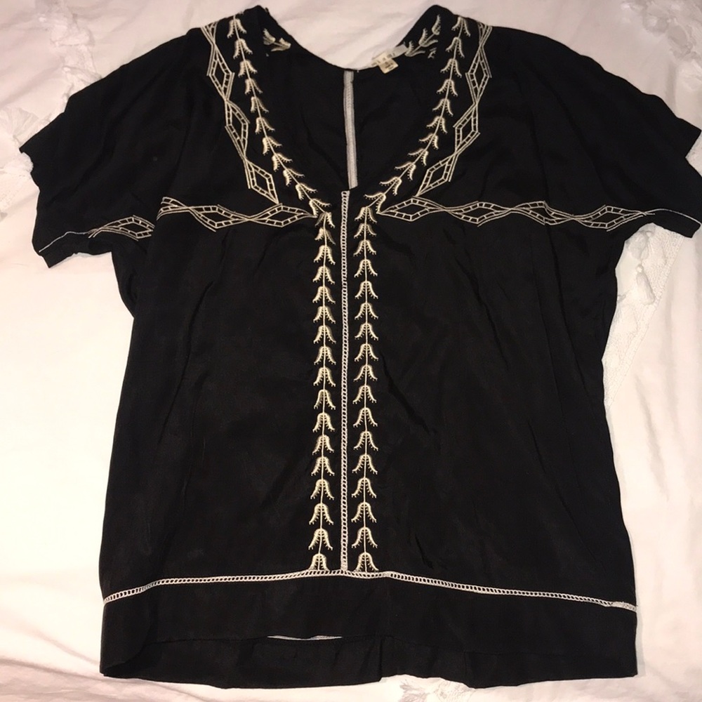Black and white Miami top